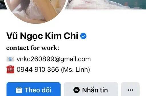Clip mẫu ảnh MC Vũ Ngọc Kim Chi