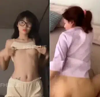 Doggy em nữ sinh kính cận mình dây