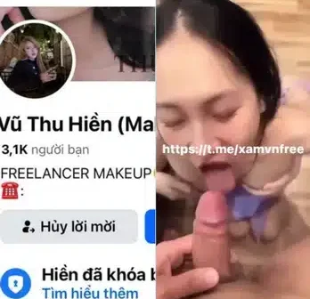 Vũ Thu Hiền Hot Girl Makeup lộ clip chịch nhau với bạn trai cực căng
