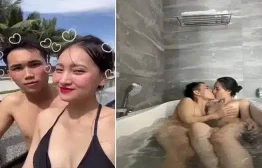 Hạ My làm bồn chứa tinh cho bạn trai trong chuyến du lịch Nha Trang