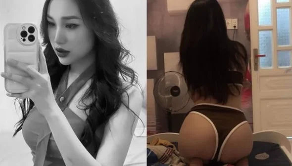 Ngọc Diễm bị anh trai quất từ trên giường xuống dưới nền nhà